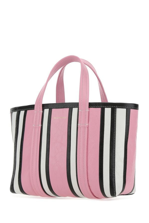 BALENCIAGA | Multicolor leather small Barbes shopping bag