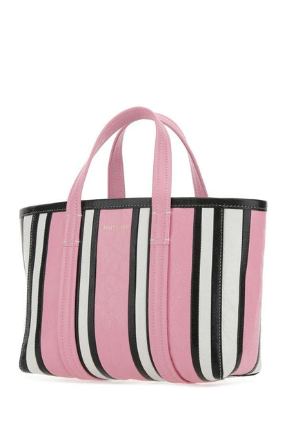 BALENCIAGA | Multicolor leather small Barbes shopping bag