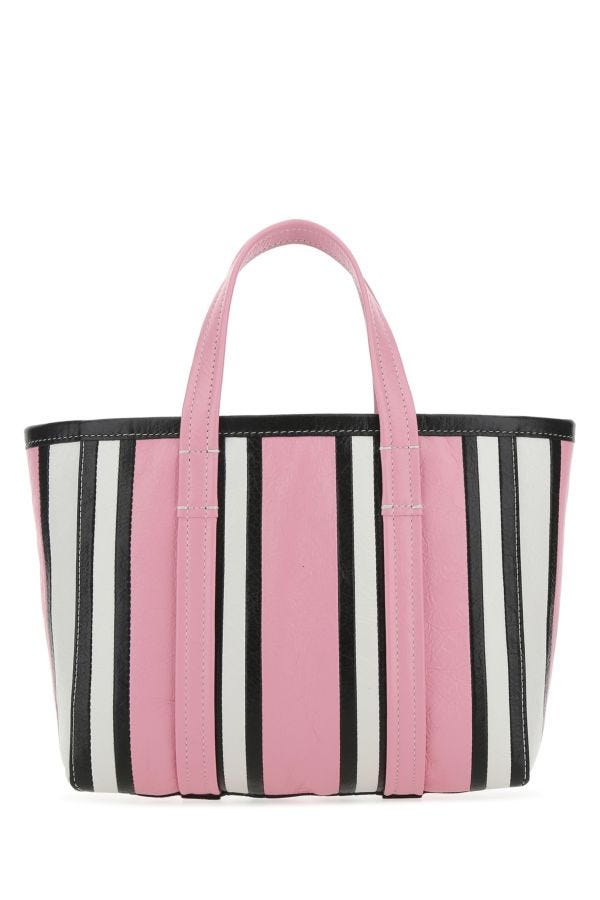 BALENCIAGA | Multicolor leather small Barbes shopping bag