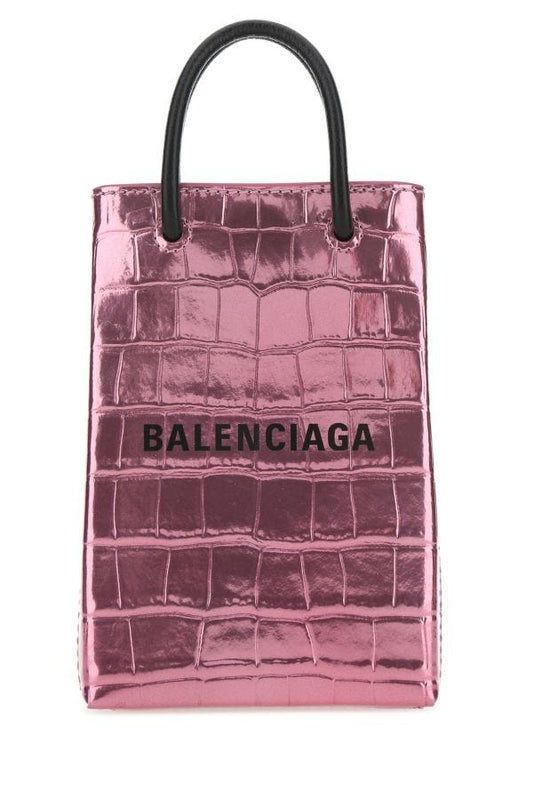 BALENCIAGA | Pink leather phone case