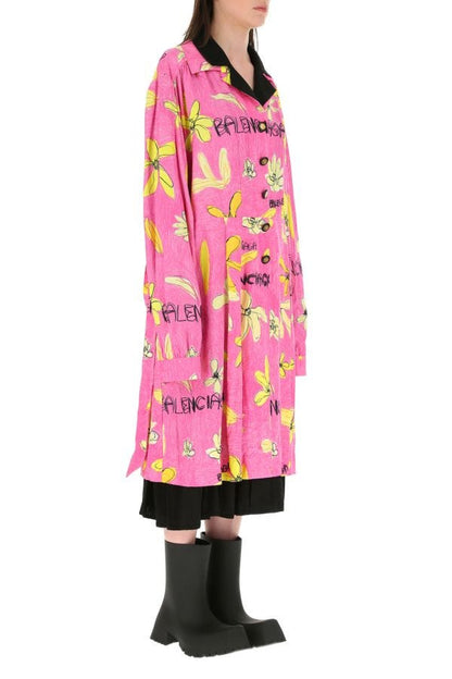 BALENCIAGA | Printed viscose blend reversible dress