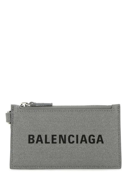 BALENCIAGA | Grey fabric card holder