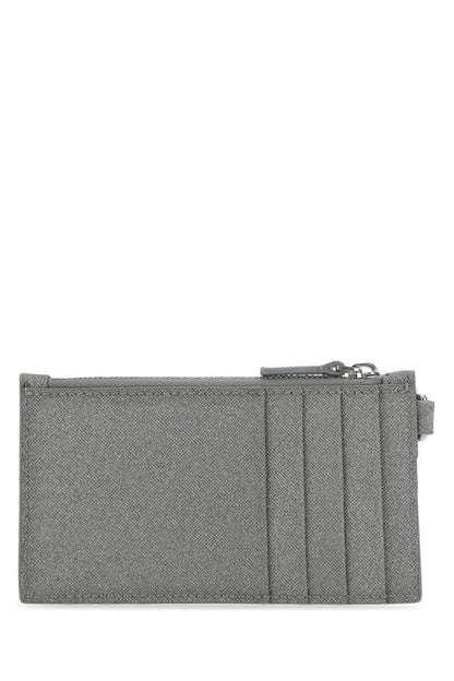 BALENCIAGA | Grey fabric card holder