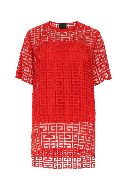 GIVENCHY | Red viscose blend oversize top