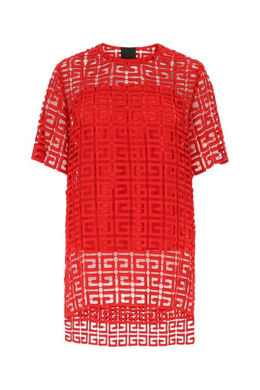 GIVENCHY | Red viscose blend oversize top