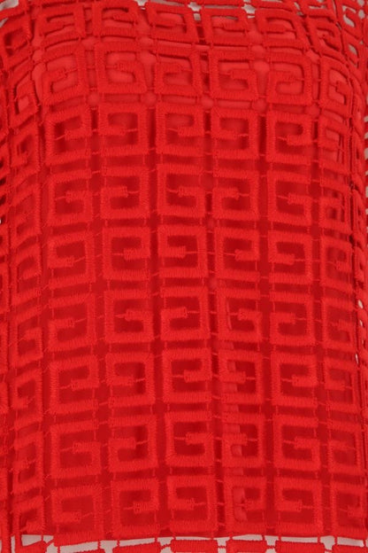 GIVENCHY | Red viscose blend oversize top