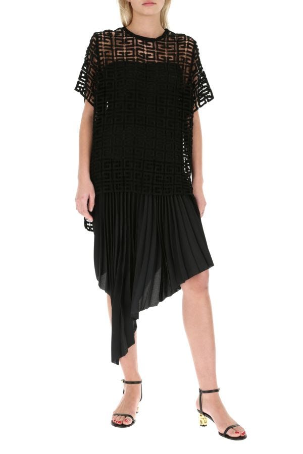 GIVENCHY | Black viscose blend oversize top