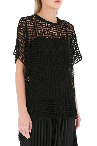 GIVENCHY | Black viscose blend oversize top