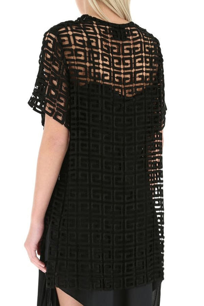 GIVENCHY | Black viscose blend oversize top