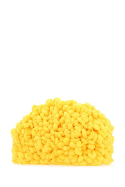BOTTEGA VENETA | Yellow chenille mini clutch