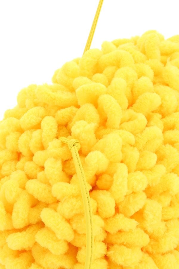 BOTTEGA VENETA | Yellow chenille mini clutch