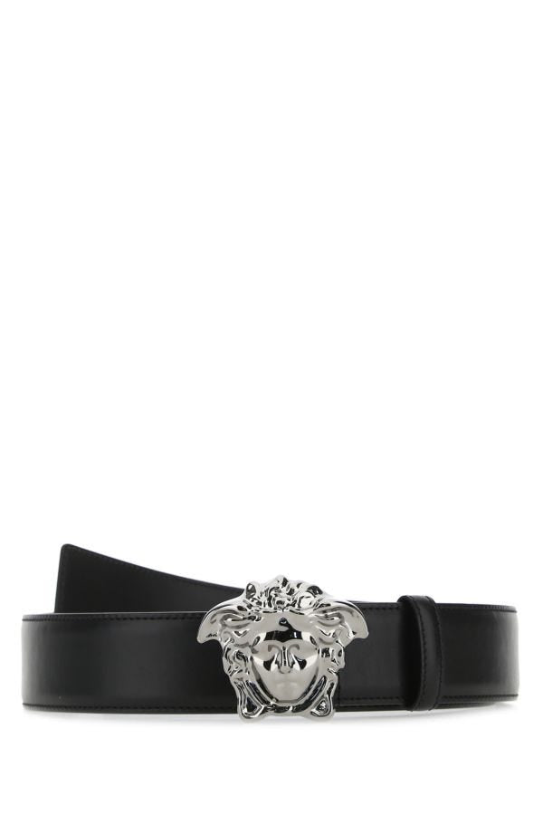 VERSACE | Black leather belt