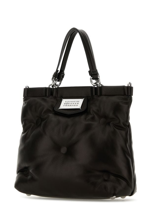 MAISON MARGIELA | Black nappa leather small Glam Slam shopping bag