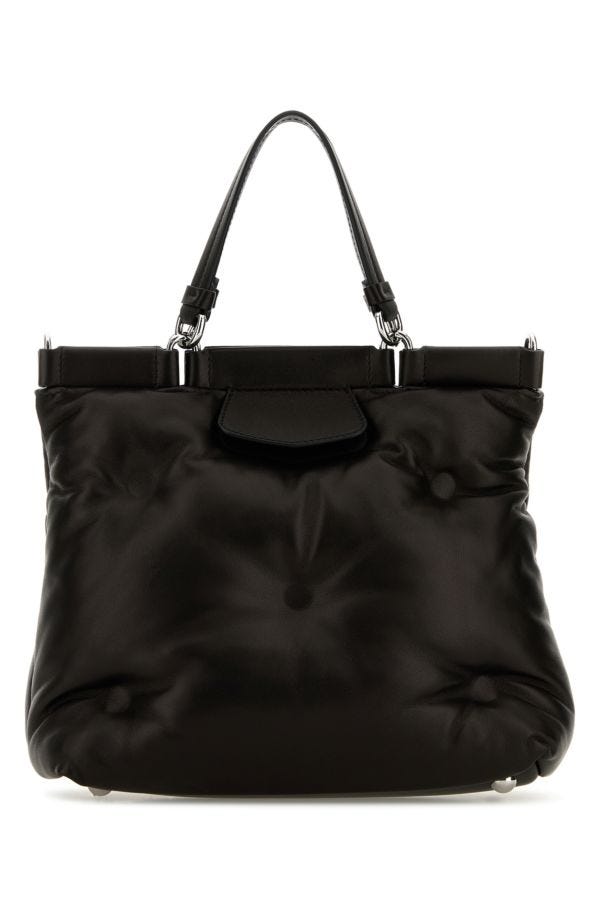 MAISON MARGIELA | Black nappa leather small Glam Slam shopping bag