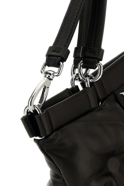 MAISON MARGIELA | Black nappa leather small Glam Slam shopping bag
