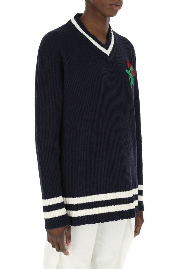 MAISON MARGIELA | Blue viscose blend sweater