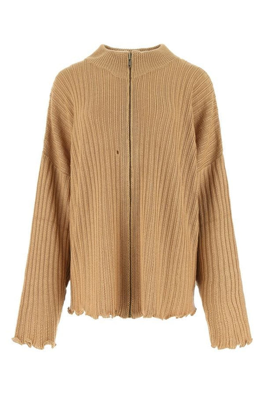 MAISON MARGIELA | Camel wool blend oversize cardigan