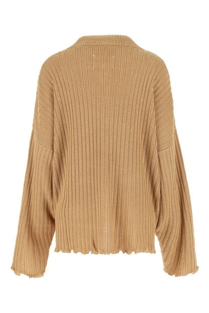 MAISON MARGIELA | Camel wool blend oversize cardigan