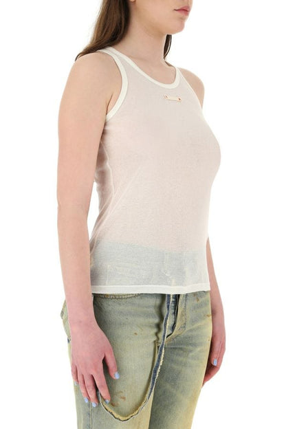 MAISON MARGIELA | Ivory cotton blend tank top