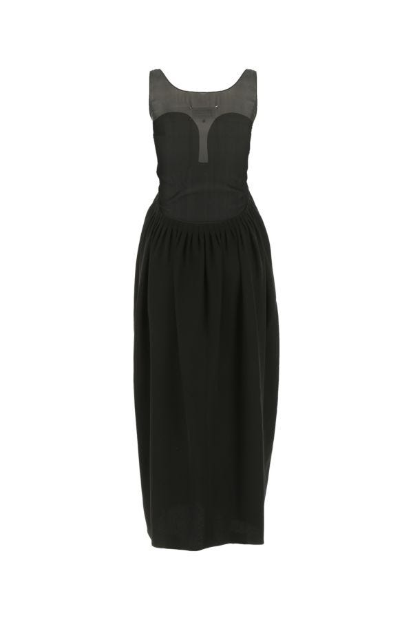 MAISON MARGIELA | Black crepe dress