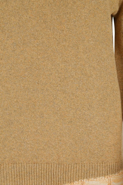 MAISON MARGIELA | Melange mustard wool blend oversize sweater
