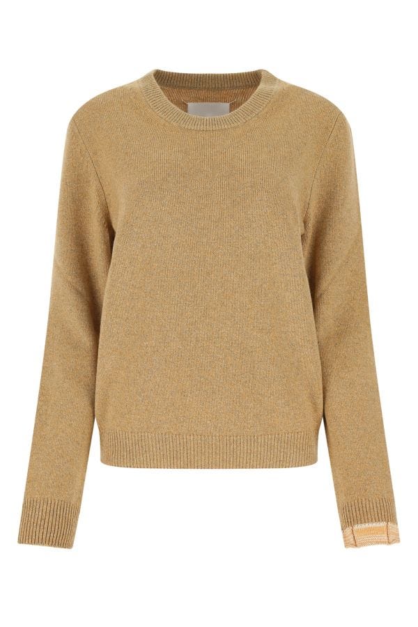 MAISON MARGIELA | Melange mustard wool blend sweater