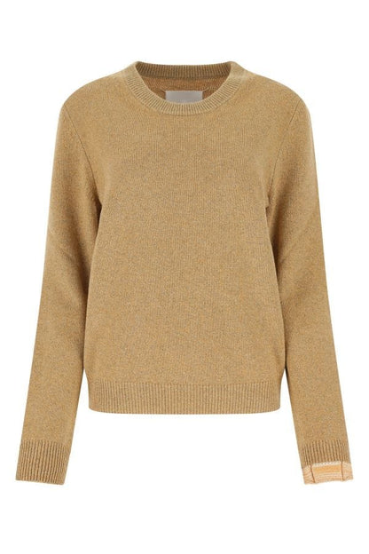 MAISON MARGIELA | Melange mustard wool blend sweater