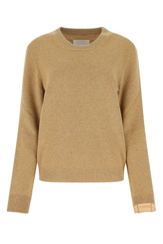 MAISON MARGIELA | Melange mustard wool blend sweater
