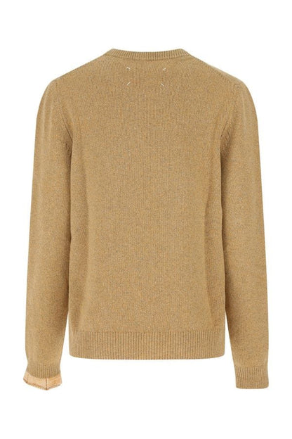 MAISON MARGIELA | Melange mustard wool blend sweater