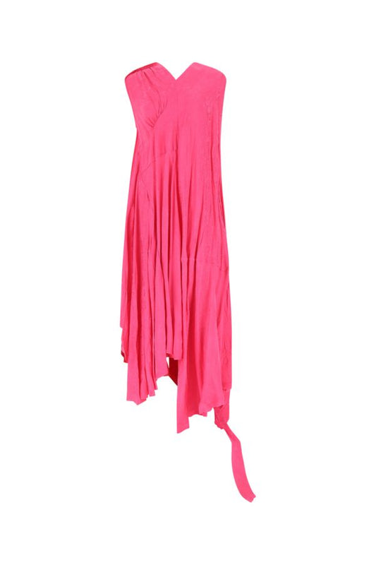 BALENCIAGA | Two-tone viscose dress