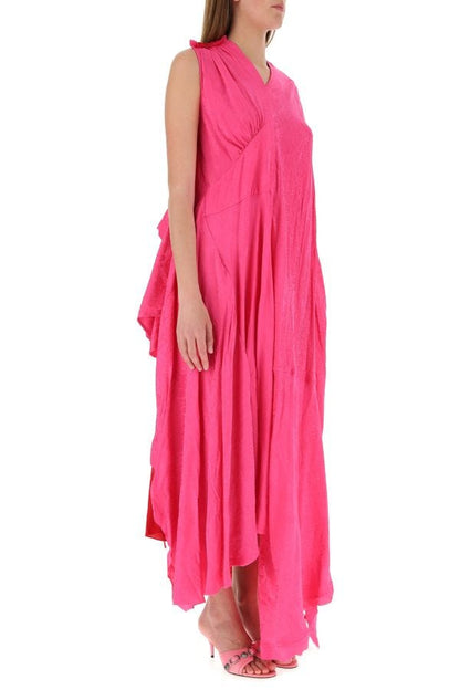 BALENCIAGA | Two-tone viscose dress