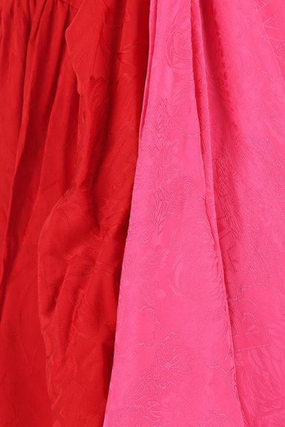 BALENCIAGA | Two-tone viscose dress