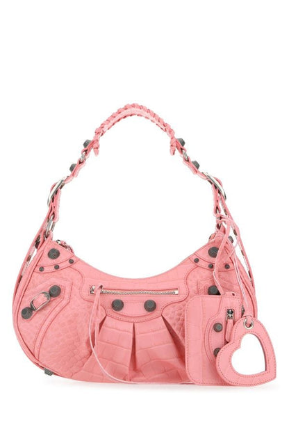 BALENCIAGA | Pink leather Le Cagole S shoulder bag