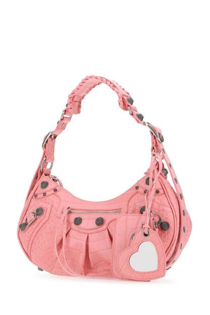 BALENCIAGA | Pink leather Le Cagole S shoulder bag