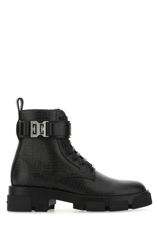 GIVENCHY | Black leather Terra ankle boots