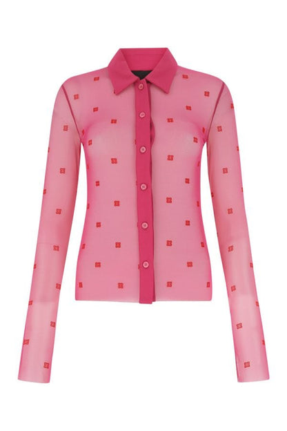 GIVENCHY | Embroidered mesh shirt