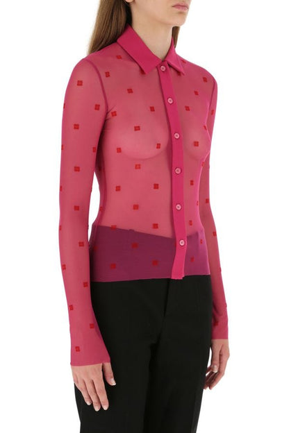 GIVENCHY | Embroidered mesh shirt