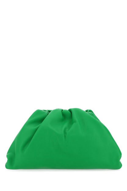 BOTTEGA VENETA | Grass green nappa leather Teen Pouch clutch
