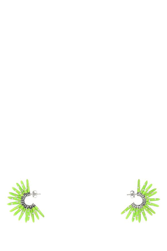 BOTTEGA VENETA | Acid green 925 silver Cone earrings