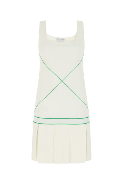 BOTTEGA VENETA | White viscose blend dress