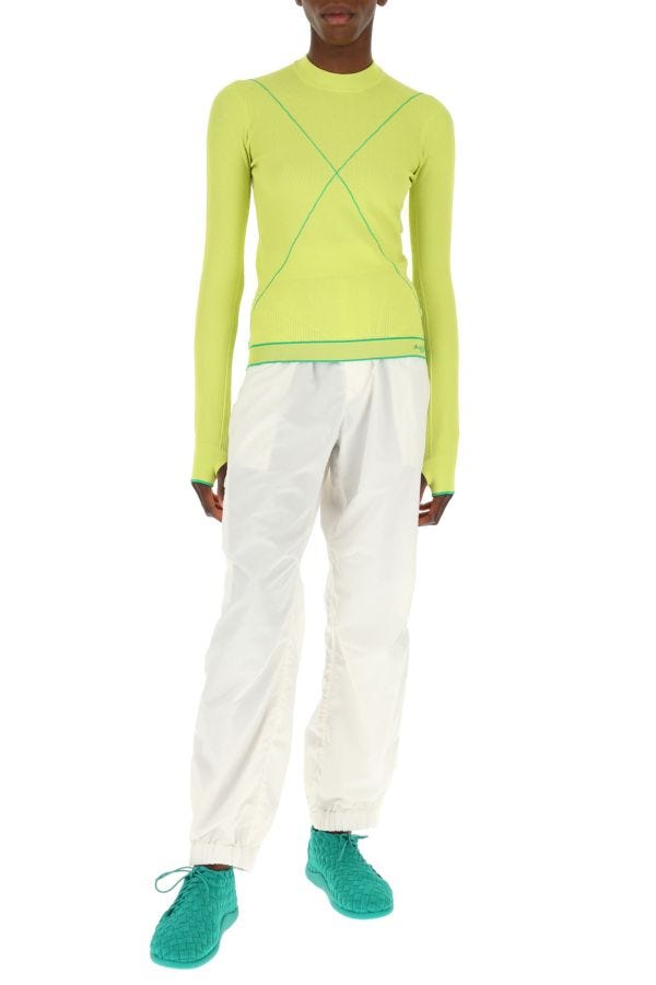 BOTTEGA VENETA | Acid green viscose blend t-shirt