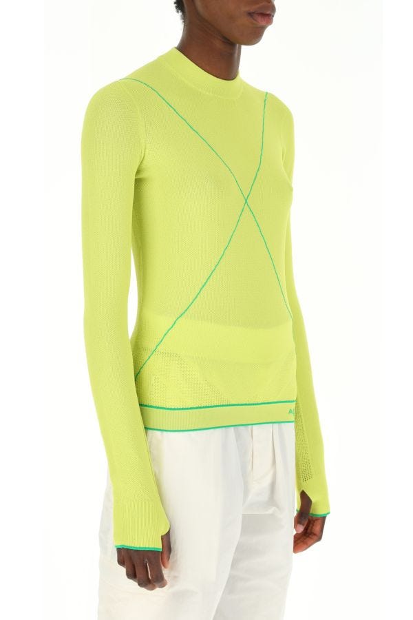 BOTTEGA VENETA | Acid green viscose blend t-shirt