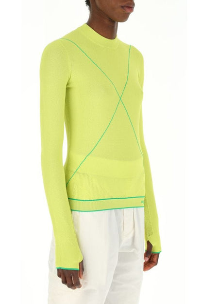 BOTTEGA VENETA | Acid green viscose blend t-shirt