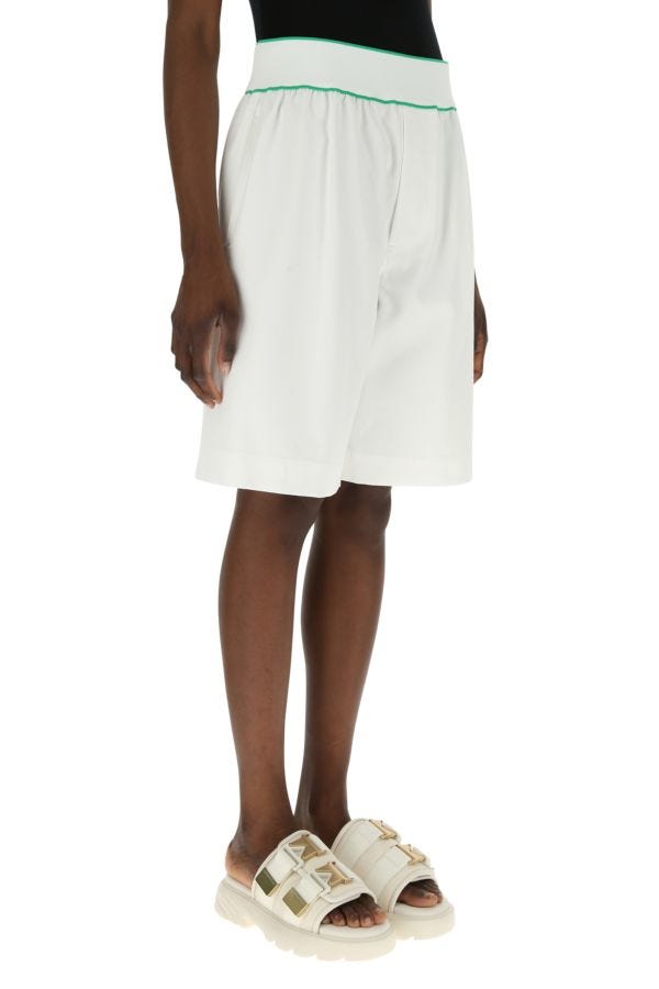 BOTTEGA VENETA | White cotton bermuda shorts