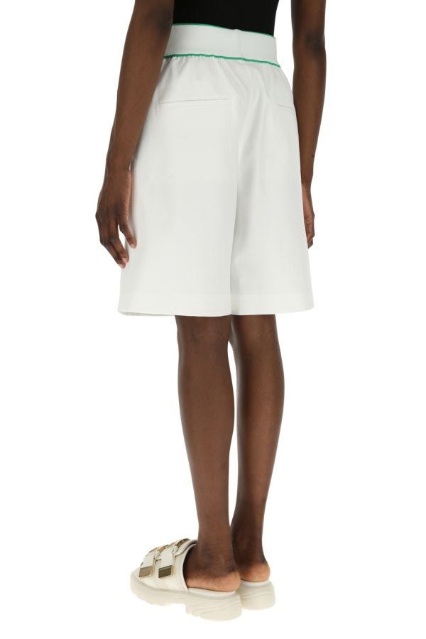 BOTTEGA VENETA | White cotton bermuda shorts