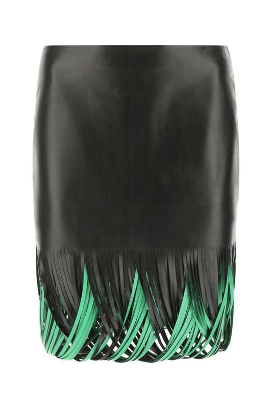 BOTTEGA VENETA | Black nappa leather skirt