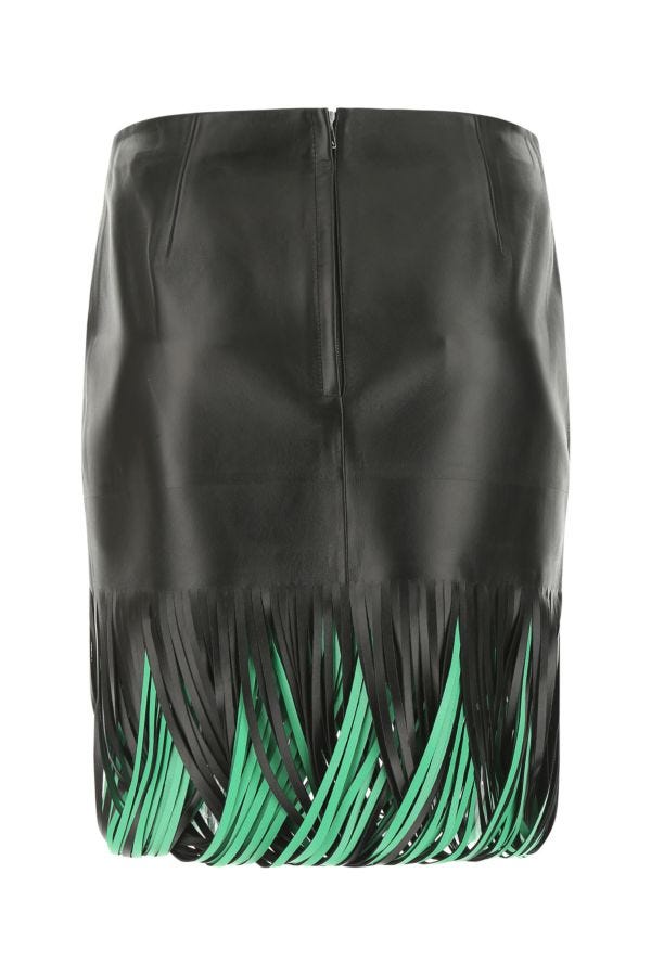 BOTTEGA VENETA | Black nappa leather skirt