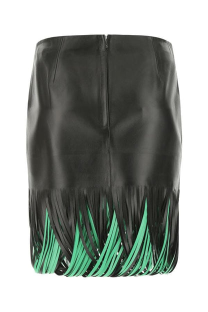 BOTTEGA VENETA | Black nappa leather skirt
