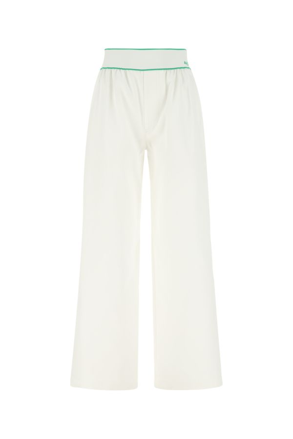 BOTTEGA VENETA | White cotton wide-leg pant