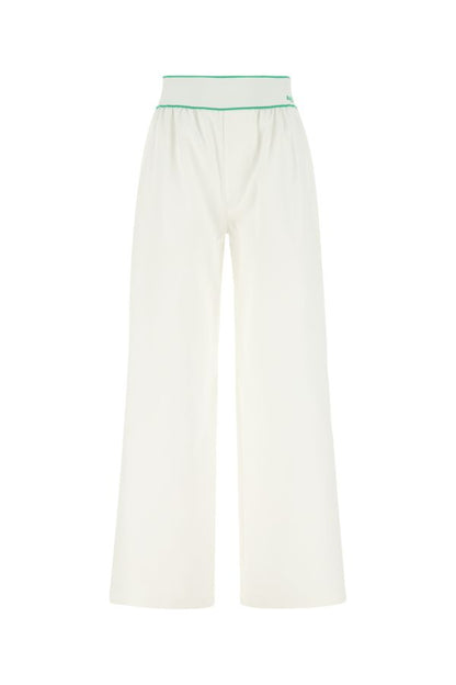 BOTTEGA VENETA | White cotton wide-leg pant
